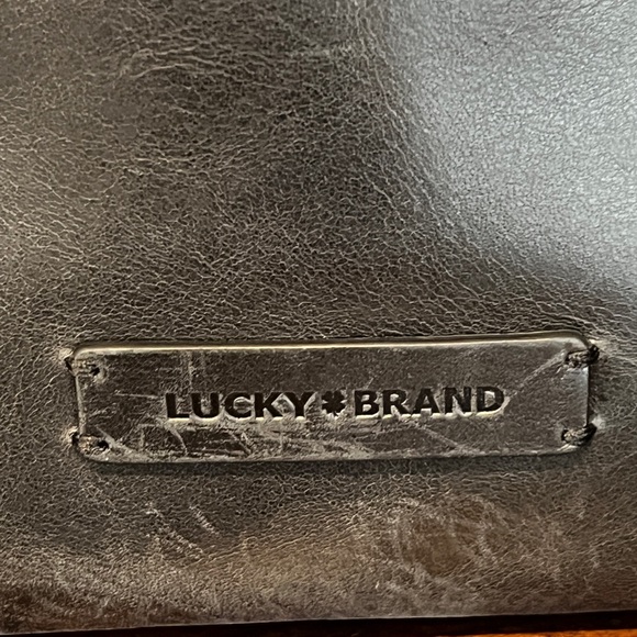 Lucky Brand Black Studded Tote with Braided Detail - Picture 12 of 12